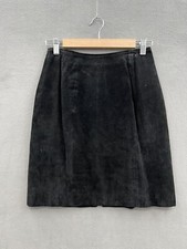 Vintage Chia Mini Skirt Women  s 8 Suede Leather Lined