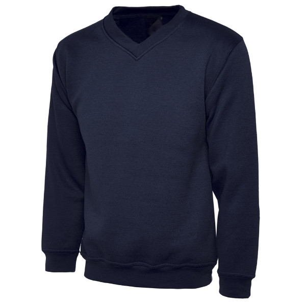 Boys V Neck Jumper Soft Warm Fleece School Uniform Unisex Sweatshirt Casual Wear