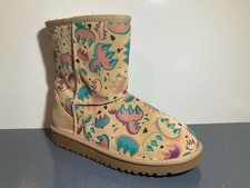 UGG Australia Youth 1001991 Classic Short Boot Animal Print Kids Boot US 3 Eu 33