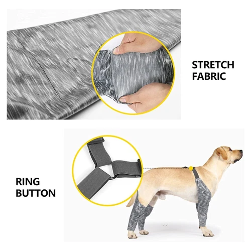 Neues Design verstellbare Hundehose und Ärmel, um zu verhindern, dass Hund Regenerationsanzug lecken - Bild 2 von 16