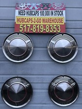 1960-61 Ford Falcon Futura Mercury Red Full Rare Hubcaps 13 Set 4 Used Oem 1960-61 Ford Falcon Futura Mercury Red Full Rare Hubcaps 13 Set 4 Used Oem