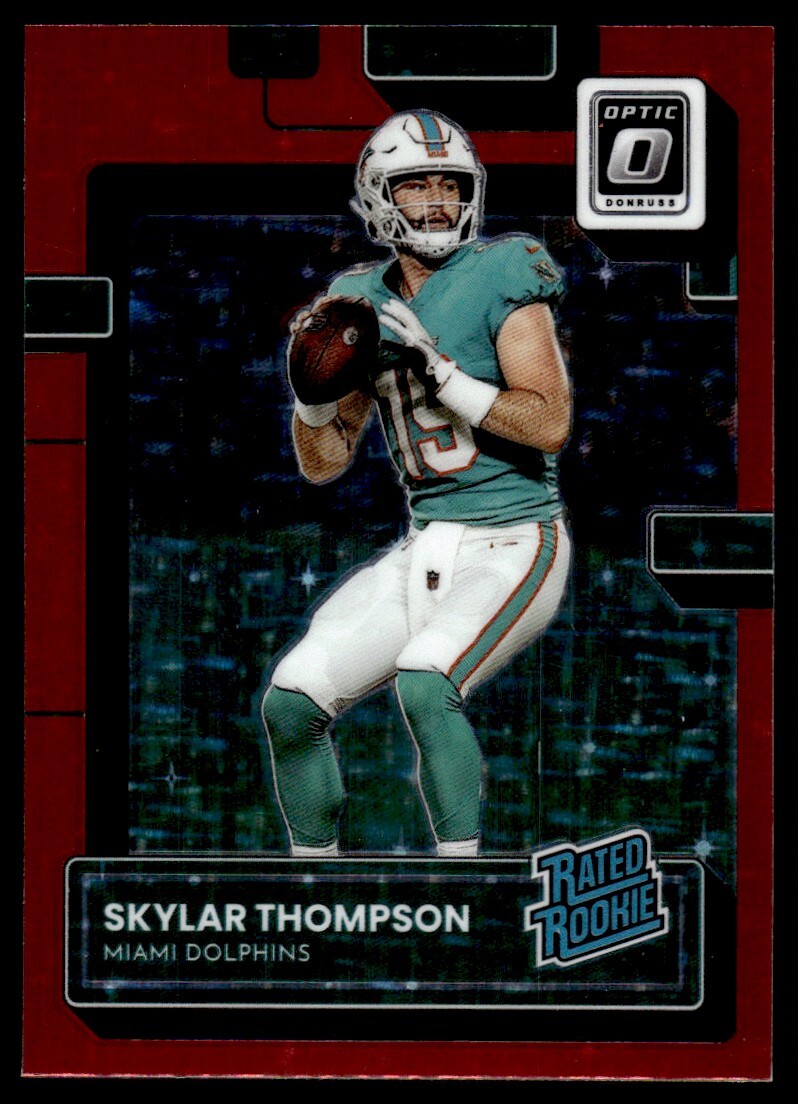 2022 Donruss Optic Red Stars Skylar Thompson Rookie Miami Dolphins #276