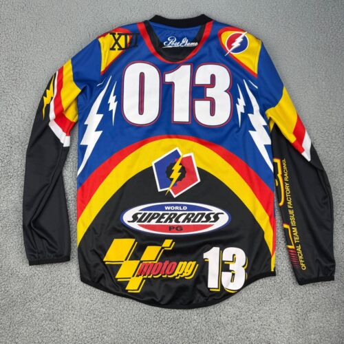 Vintage Post Game Jersey Adult Large PG Factory Racing Moto Sport Motocross Team - Picture 2 of 13