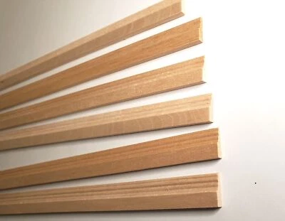 THE DOLLS HOUSE EMPORIUM Dollhouse Baseboard Skirting Trim Molding 5/8" wide x 18" long 6 Pcs 1:12 Scale