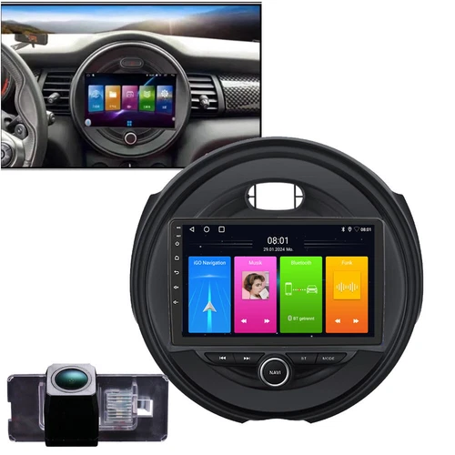 Navegación GPS 9" radio de coche + cámara de marcha atrás para BMW Mini Cooper Clubmann Coupe R55 R56 - Imagen 18 de 22