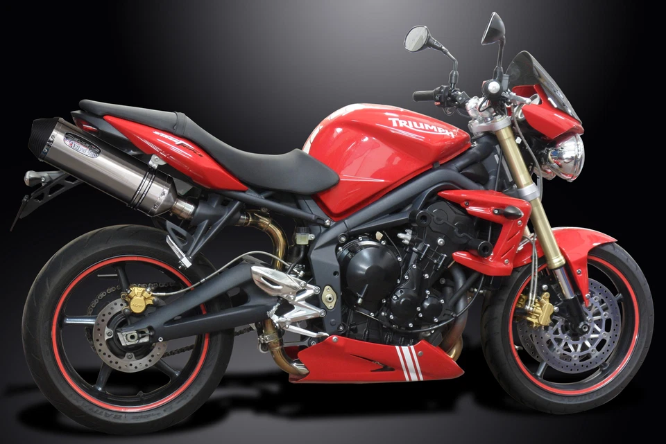 Triumph Street Triple R 675 2007-12 13.5" X-Oval Kit Silenciador Escape Acero Inoxidable Foto 2 de 4