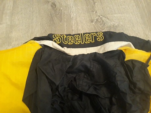 Vintage Starter Pro Line Authentic NFL Steelers Hooded Windbreaker Jacket Sz XL - Picture 12 of 13