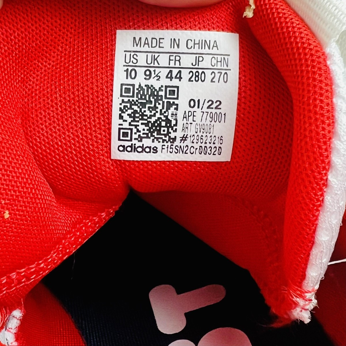 SIZE 10 - adidas Harden Vol. 6 White Vivid Red Legend Ink 2022 Adidas Harden Vol. 6 Men main image 2