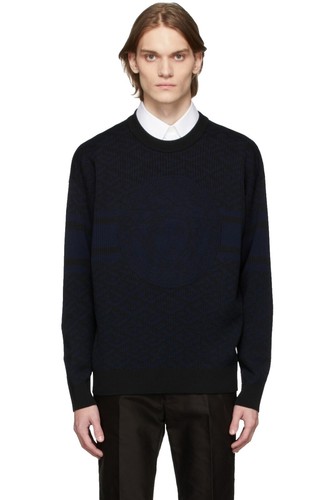 VERSACE / ニット・セーター(薄手)/48/ウール/BLK/無地/1013177// VERSACE Knit & Sweater (Thin) 48 Wool BLK Plain 1013177 Used | eBay