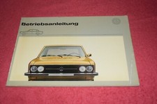Betriebsanleitung Bedienungsanleitung VW K70 Limousine 08/1972