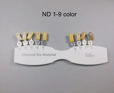 Dental IPS Natural Die Material Shade Guide Ivoclar Vivadent ND1-9 Abutment 1Set