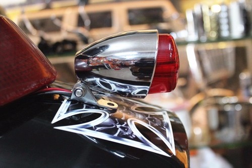 Luz trasera LED de freno para motocicleta Café Racer Bobber Cruiser Chopper - Imagen 6 de 7