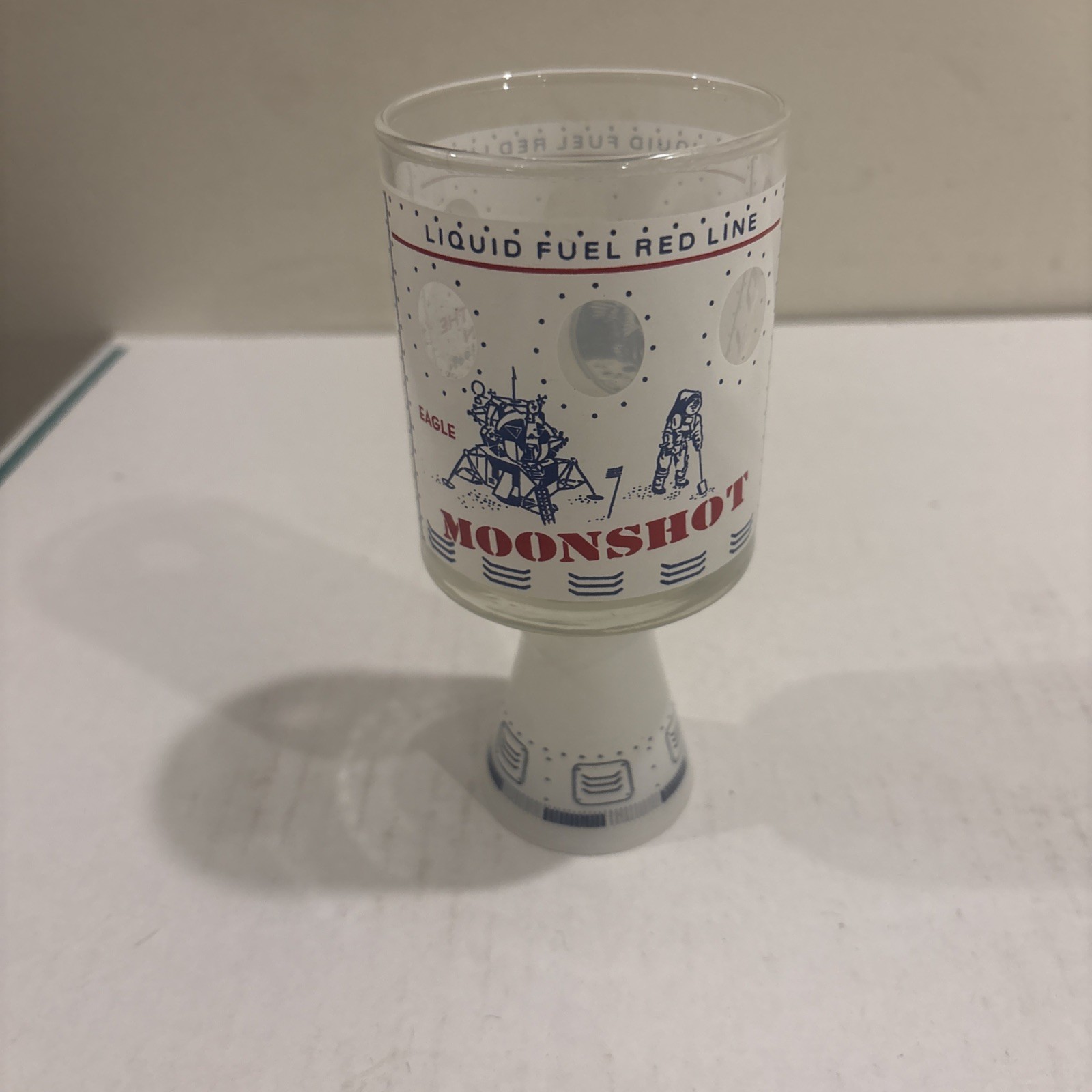 Vintage 1969 Apollo 11 Moonshot Tumbler &Amp; Shot Glass Man On The Moon Nasa
