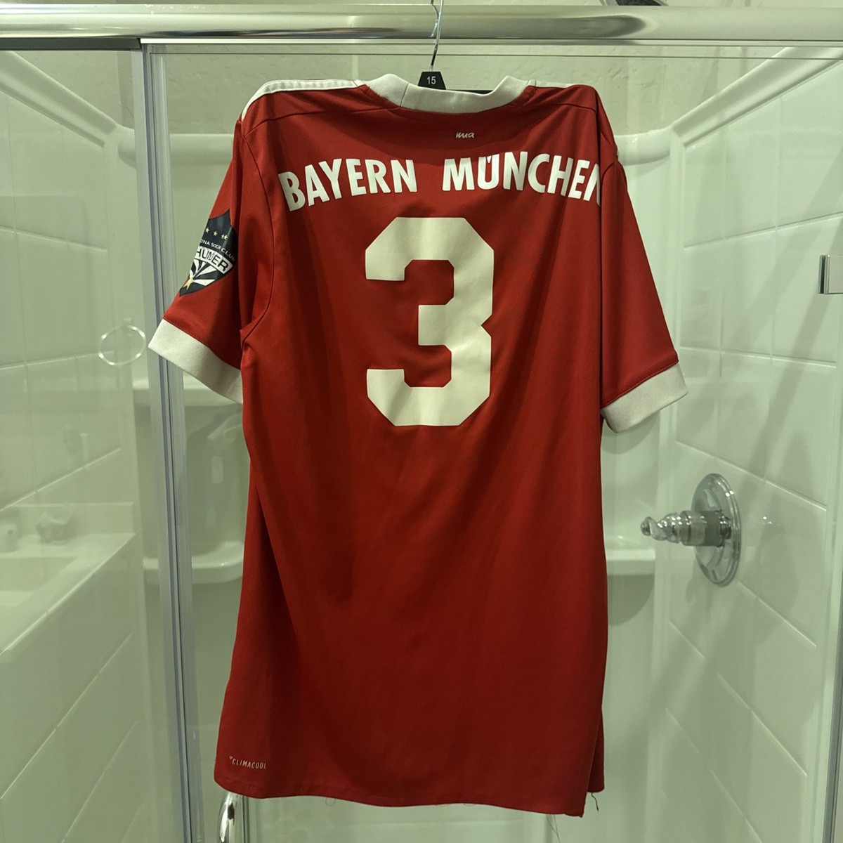 Bayern Munich #3 LUCIO Football Shirt Soccer Jersey Adidas Size
