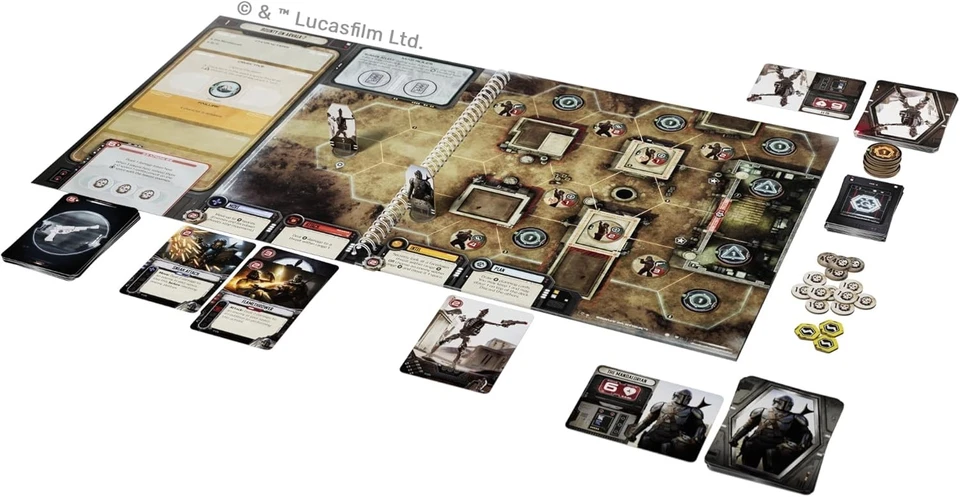 Unexpected Games   Star Wars The Mandalorian Adventures   Cooperative Board Game - Image 2 of 4