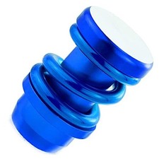 3 Weighted Alloy Car Gear Stick Shifter Knob Spring Style Shift All Blue