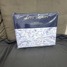 Ralph Lauren Lorelai King Duvet Cover Periwinkle Paisley 100 Cotton Bedroom