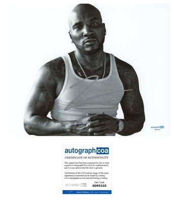 YOUNG JEEZY SIGNED ATLANTA RAPPER 8X10 PHOTO - ACOA COA