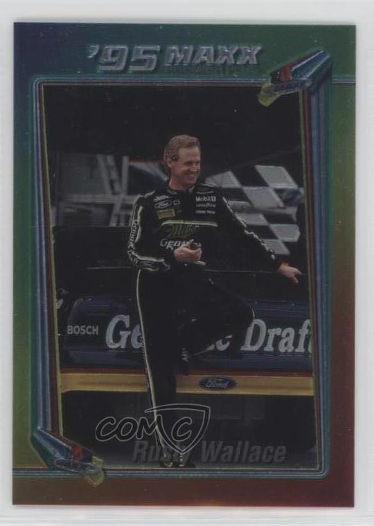 1995 Maxx Premier Plus Chromium Rusty Wallace #2 HOF pi4