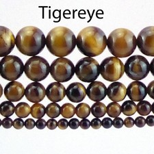 Semi Precious Gemstone Beads Tigers Eye 4,6,8,10,12mm 38cm full strand