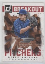2014 Panini Donruss Breakout Pitchers Derek Holland #15 0v9