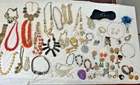 Mixed Costume Jewelry Lot Designer Modern Vintage Necklaces Brooches Rings