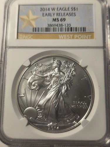 2014-W Silver Eagle NGC MS-69 Early Release $1 Dollar 1oz Uncirculated .999 -MS