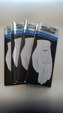 4 Titleist Perma Soft White Leather Golf Gloves Men's Cadet Large - New
