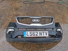 2010-2015 Kia Sportage Front Bumper Assembly OEM 1K Black Includes Grille Badge