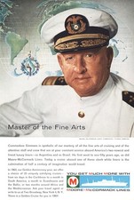 1962 Moore-McCormack: Commodore Thomas Simmons Vintage Print Ad