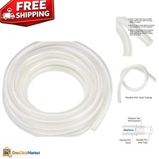 Heavy Duty 1/4" ID x 10 Ft High Pressure Clear PVC Tubing - BPA Free  Non-Toxic