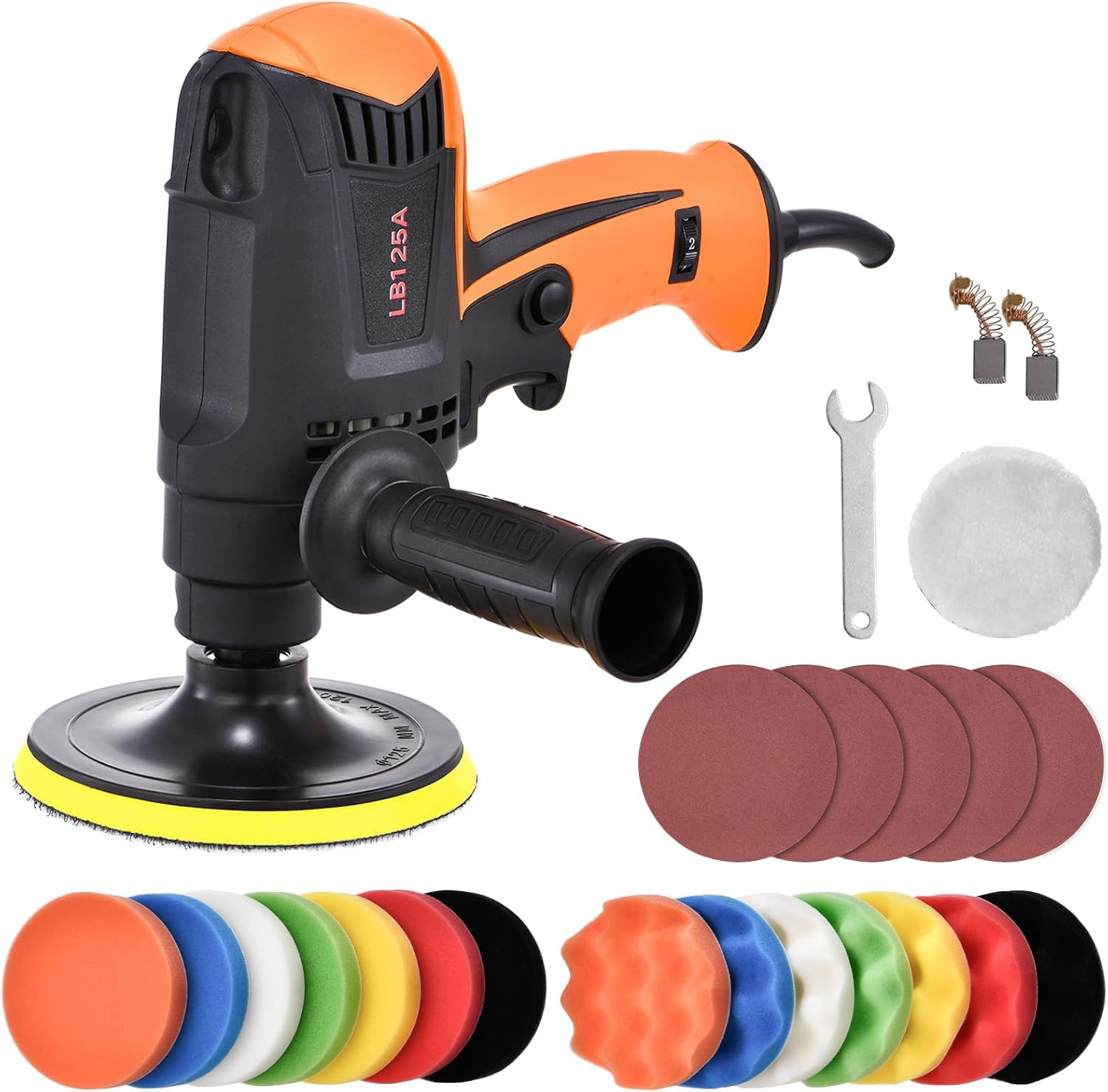 Kit Lucidatrice Auto 980W per Principianti: Facile e Sicura a 6 Velocità