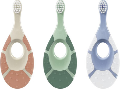 | Step 1 Baby Toothbrush | 0-2 Years, Soft Bristles, BPA Free | Green & Blue | 4