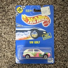 #106 VW Golf hot wheels RARE White Paint 1of1 on Market GREAT condition