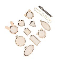 12 st&uuml;cke kreuzstich befestigung rahmen stickerei mini holz hoops diy holzstich