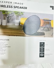 Sharper Image Wireless Bluetooth Speaker 10W Rechargeable Black AUX-IN USB-C