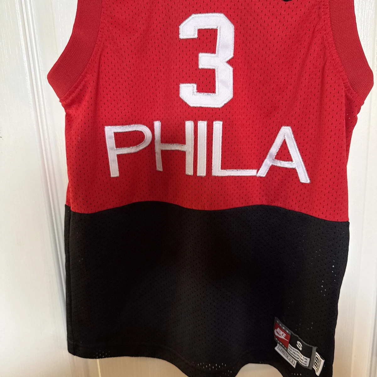 Allen Iverson Philadelphia 76ers Practice T-shirt - Red, Youth & Adult Sizes S-4XL 8 thumbnail image