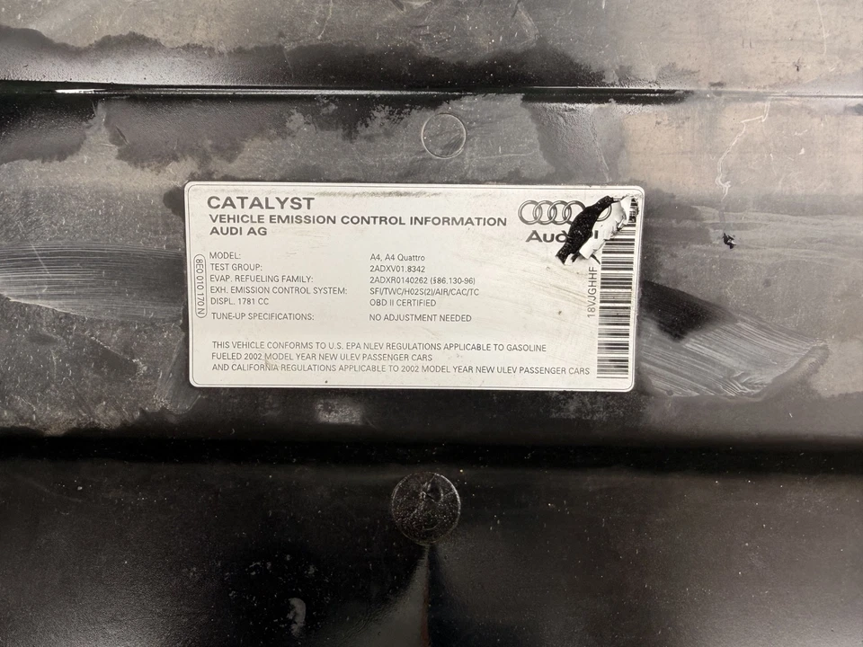 2002 – 2004 Audi A4 (B6) Hood / Bonnet OEM 8E0823029 - Image 3 of 3