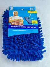 MR. CLEAN Microfiber Dust and Mop Refill Washable Scrubby Stripes NEW