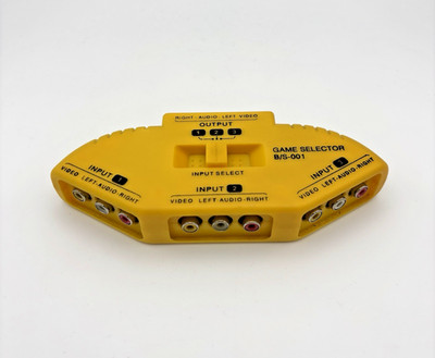 3 Wege Cinch Umschalter Retro Game Selector Audio Video AV RCA Switch