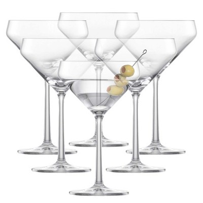 ZWIESEL GLAS Pure Martini Glass (Set of 6), Cocktail Glasses for Martini, Dishwa