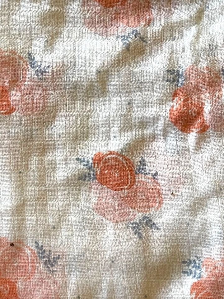 Aden + Anais идеальный Роза Baby Girl розовый белый серый цветок муслин пеленальное одеяло - Изображение 2 из 4