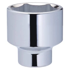 WESTWARD 10E335 Socket, Steel, Chrome, 55 mm 10E335