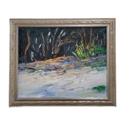 WILLIAM VINCENT KIRKPATRICK Abstract Oil Painting Mid-Century Original Art 