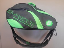 E-Force Multi Racquet Racquetball Equipment Bag Black Green for Racquetball Gear