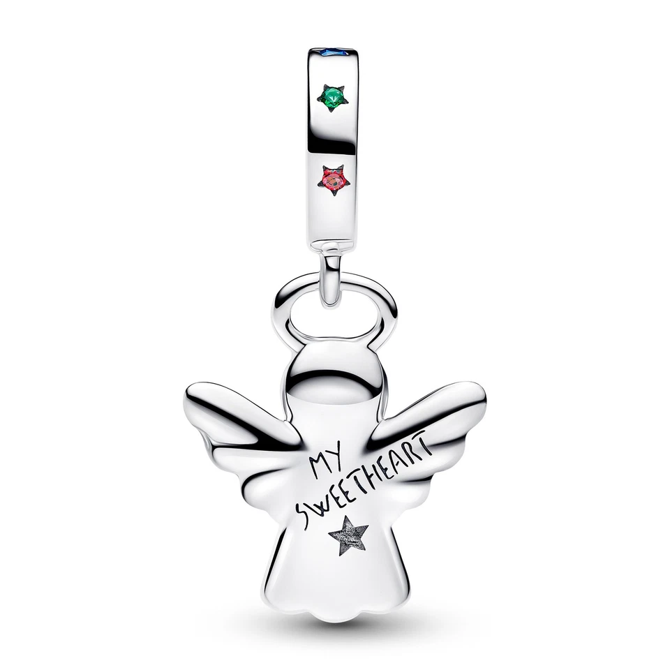 PANDORA Gioielli Argento Charm-Pendente Pan Di Zenzero Angelo 794247C01 - Immagine 2 di 4