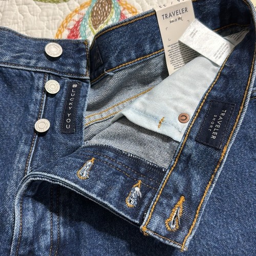 Short femme marque Lucky Traveler coupe denim foncé 16/33 5 boutons devant neuf avec étiquette - Photo 14/15