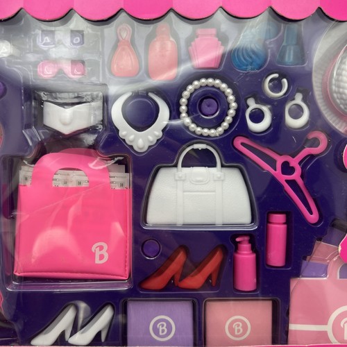Barbie Shoppin Fun Gift Set 67658 Pink Daisy Dress Complete Kit Mattel Sealed - Picture 3 of 10