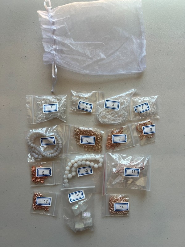 Unused "Winter Wonderland" beads kit lot for jewelry crafts