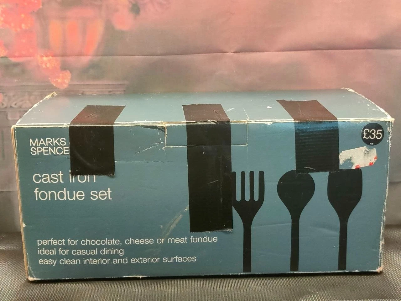 🍲 Marks & Spencer Cast Iron Fondue Set Complete Burner Forks Boxed
Opens in a new window or tab